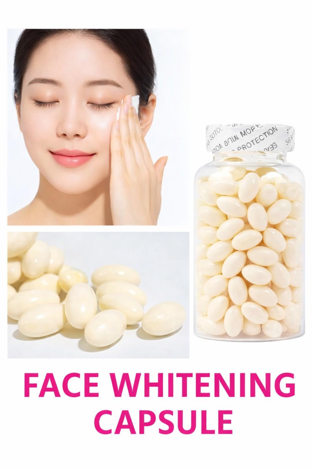 Skin Whitening Capsules, 200 Count