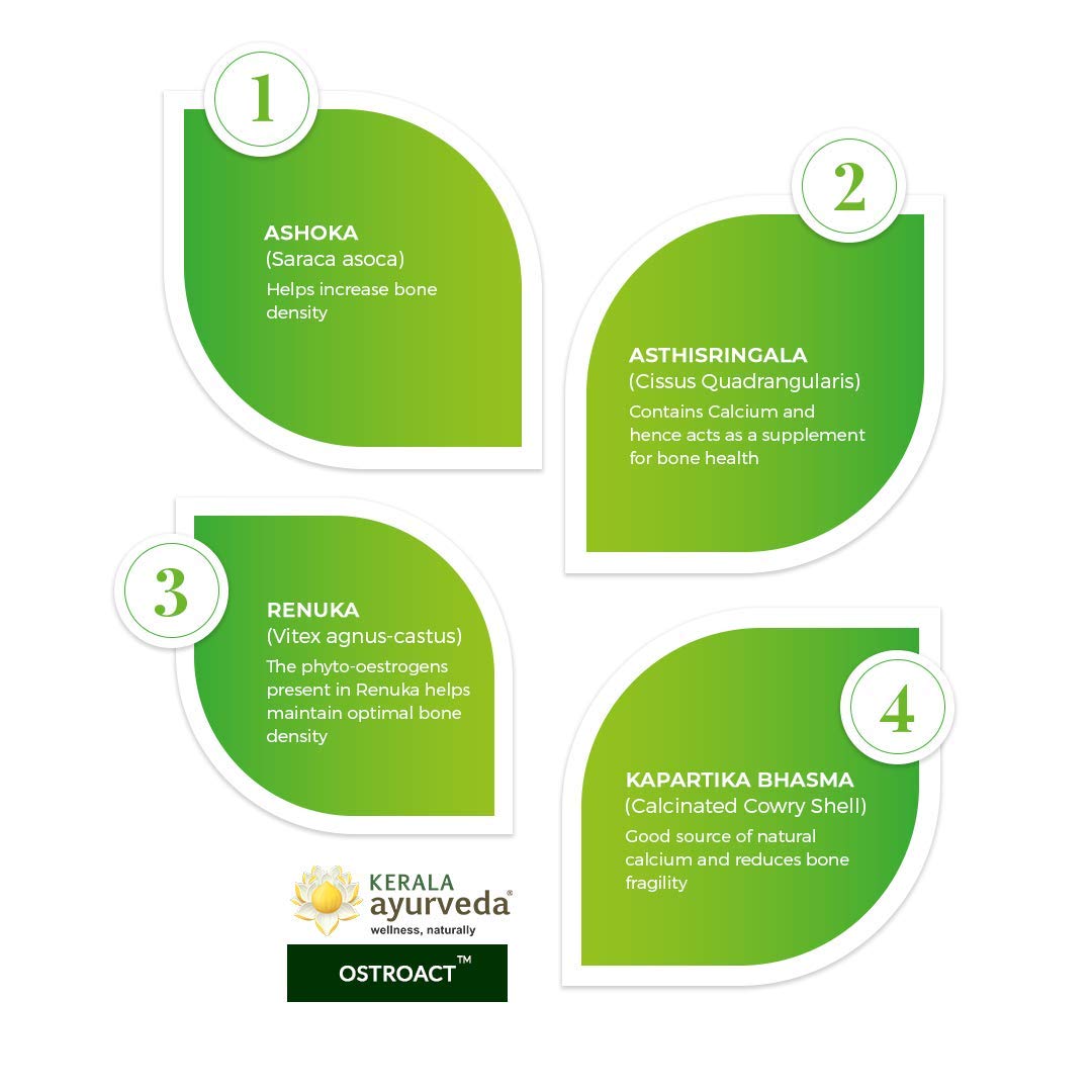 Kerala Ayurveda Ostoact Tablet - 100 Tablets- image 4