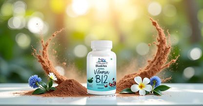 Bluekites Herbal Vitamin B12 Powder Chocolate flavour 250gm pack of 2
