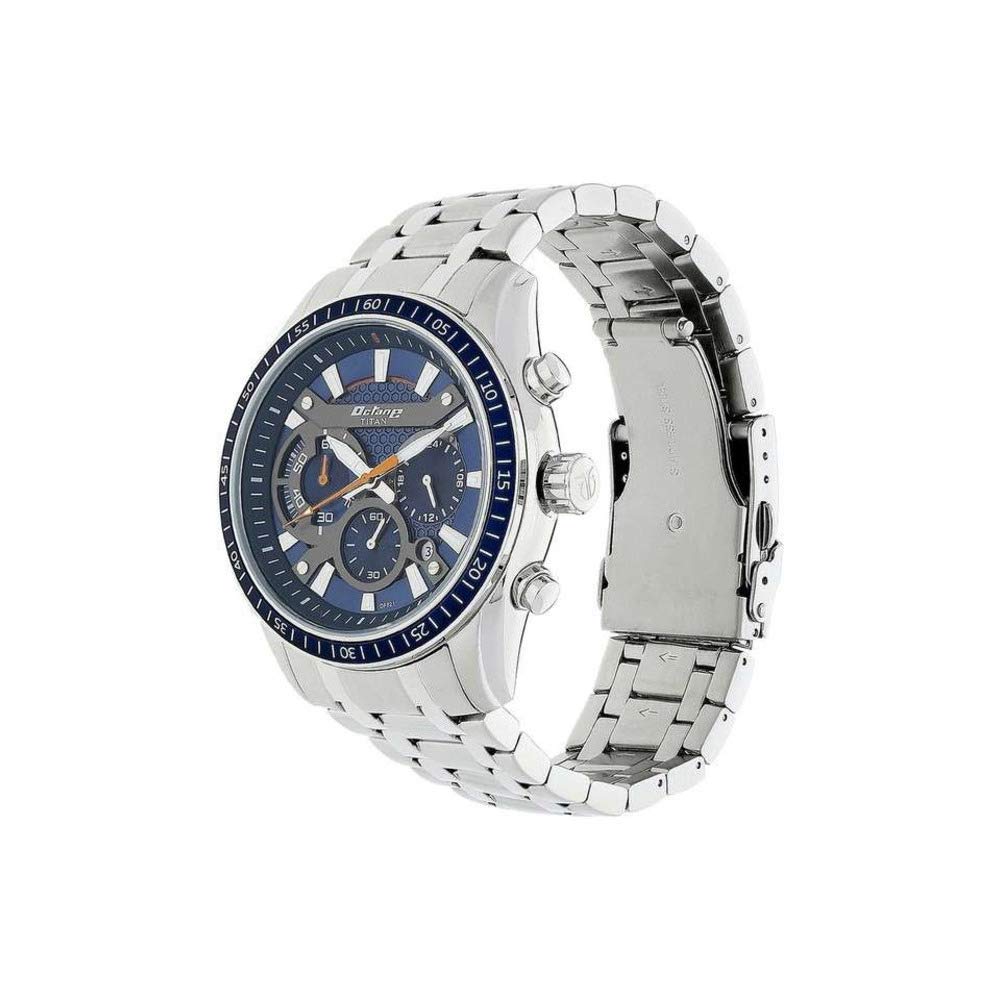 Titan Octane Analog Blue Dial Men's Watch-NL90077KM02/NP90077KM02- image 3