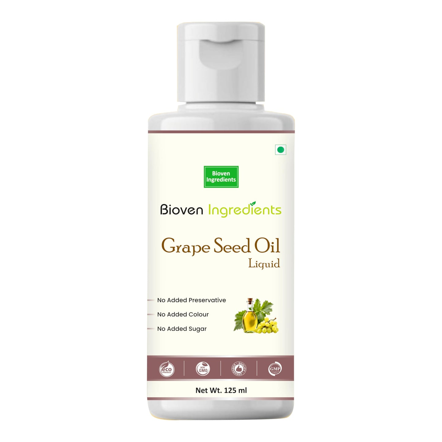 Grape Seed Oil – Premium Plant-Based Oil, Dietary Supplements, Fortified Foods & Nutritional Applications, 125ml