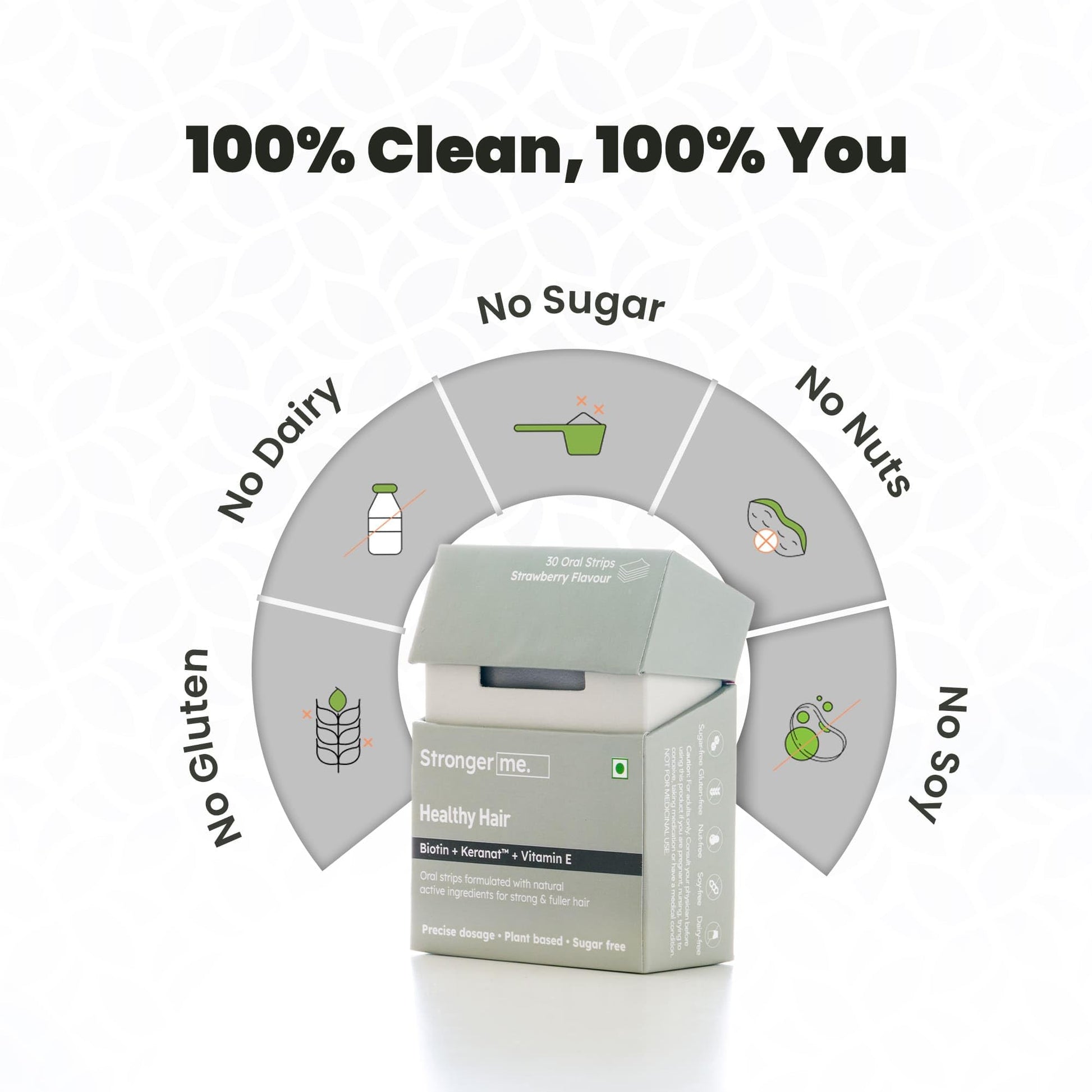 Stronger Me Hair Supplement with Plant Based Biotin, Vitamin E, Keranat- image 4