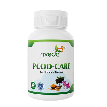 Nveda Ayurvedic herbs based PCOS/PCOD Care Tablets, PCOS Supplements for Women Regular Menstrual Cycle & Hormonal Balance (60 capsules)