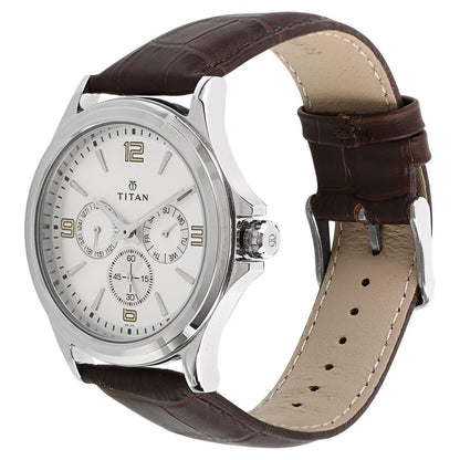 Titan Analog Silver Dial Men's Watch-NM1698SL01 / NL1698SL01/NP1698SL01