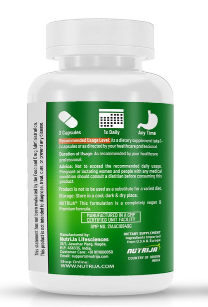 NutriJa Calcium Magnesium Zinc with Vitamin D3, Boron, K2 & B12 | Complete Bone Health & Joint Support Supplement for Men & Women (90 Capsules)