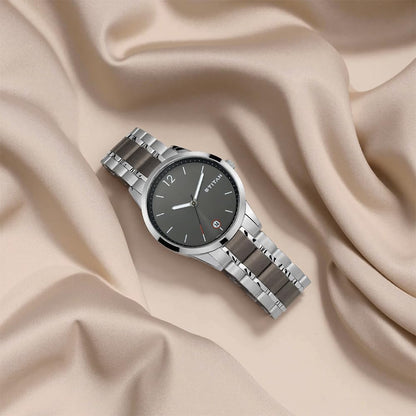 Titan Neo Analog Grey Dial Men's Watch NM1806KM01/NN1806KM01/NP1806KM01