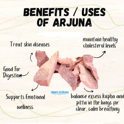 TRIDEV AYURVEDA || Arjun Bark Powder | Arjun Ki Chall For Natural Health Care (250gm)