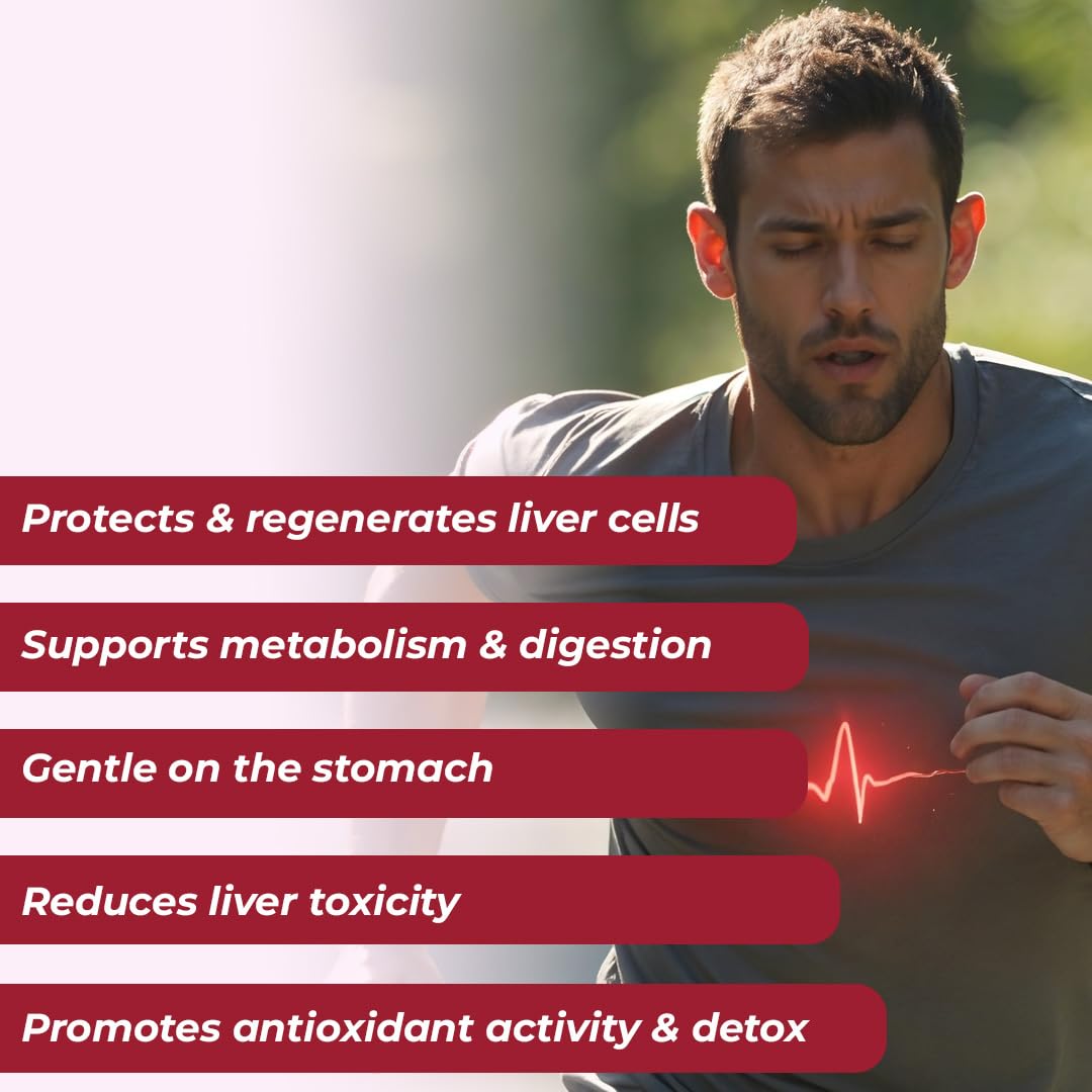 IMMUNOSCIENCES Liver Detox Capsule For Men & Women - Helps To Maintain Healthy Liver Functions and Cholesterol Levels - 60 Capsules