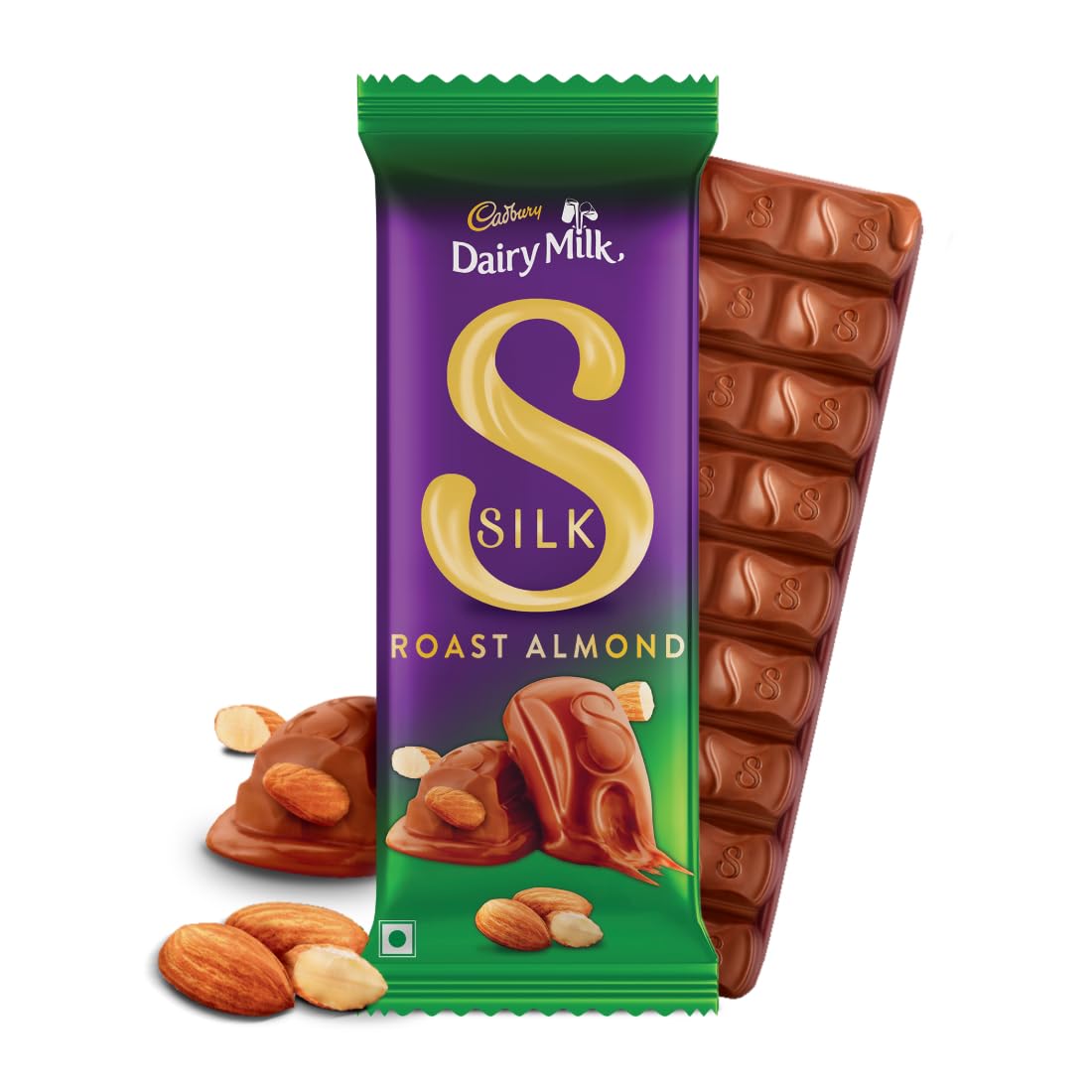Cadbury Dairy Milk Silk Roast Almond Chocolate Bar, 134 g