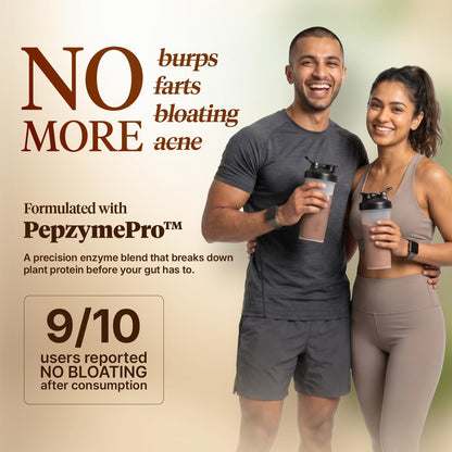 Fast&Up Plant Protein - 26g Certified Protein from USA with 4.6g BCAA, 4.8g Glutamine. Smooth & Creamy Protein to Support Muscle Health & Recovery -25 servings, Cookies and Cream flavour