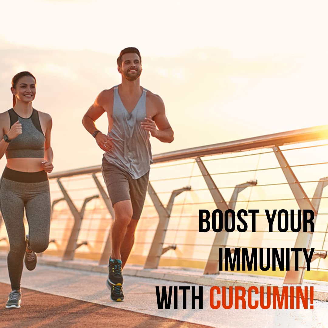 Pure Nutrition Curcumin with C3 Complex (Curcuminoids 95%), Bioperine™(Piper Nigrum), Amla & Sunthi Extracts | Fights Inflamation, Relieves Joint Pain, Rich in Antioxidants | 60 Veg Capsules