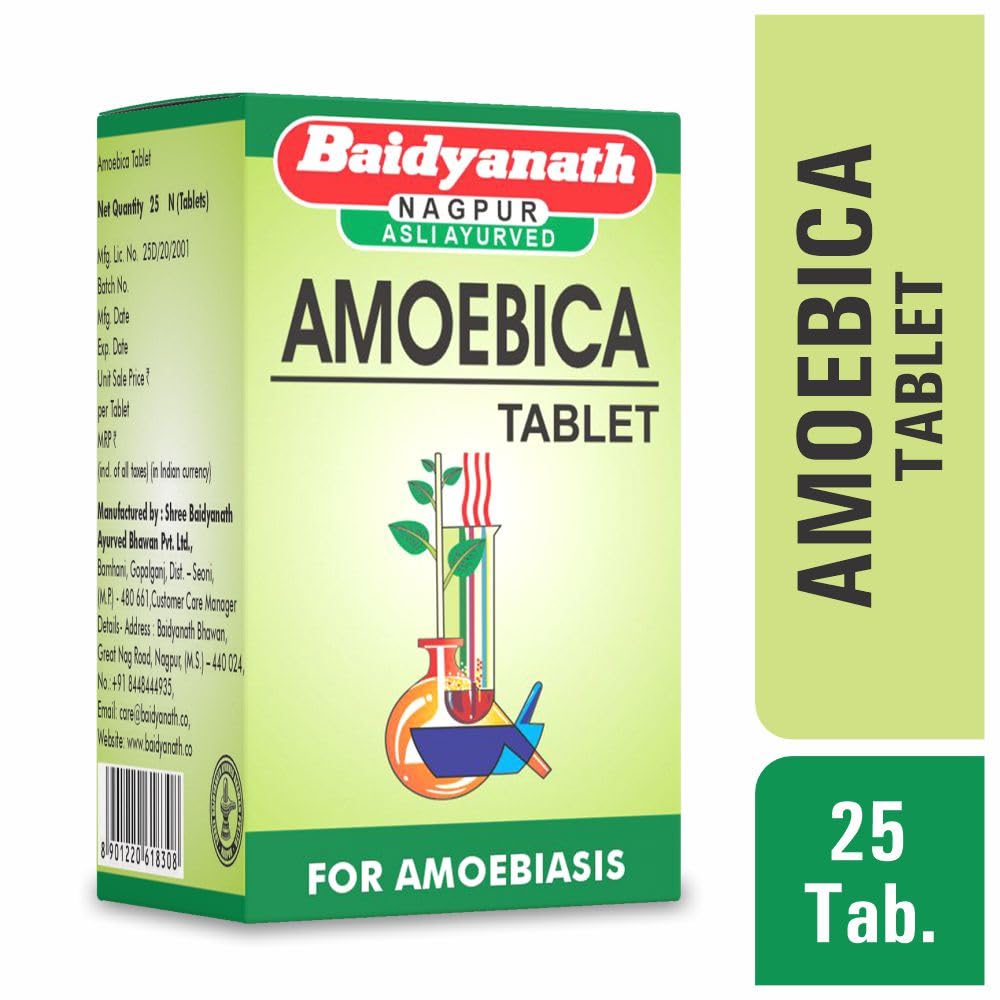 Baidyanath Amoebica I Ayurvedic Diarrhea Medicine I Pack of 1-25Tab- image 5