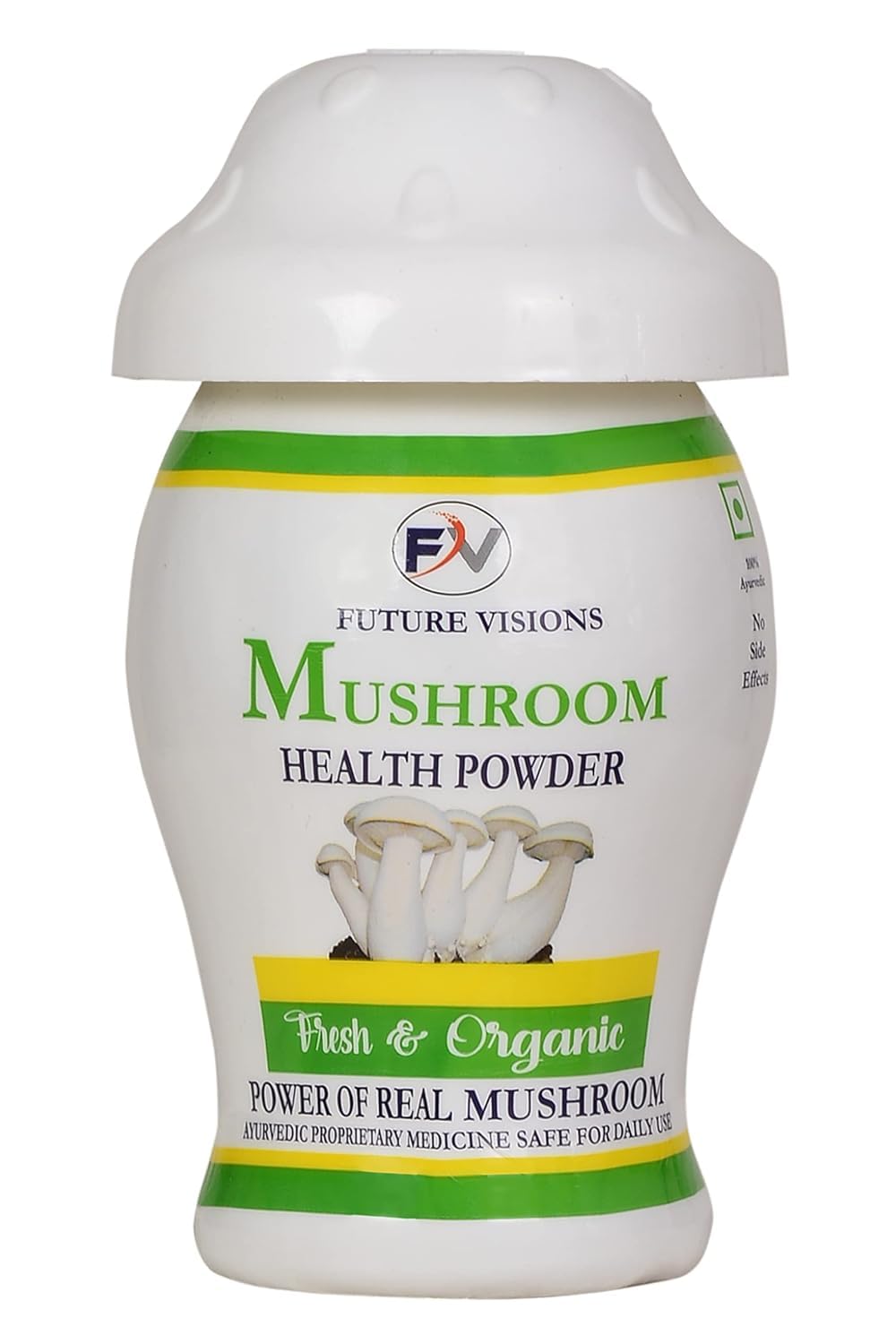 H HADDU Mushroom Health Powder For Men and Women | Fresh Organic | 100% Ayurvedic Weight Gainer | Net Weight 100g | Pack of 1