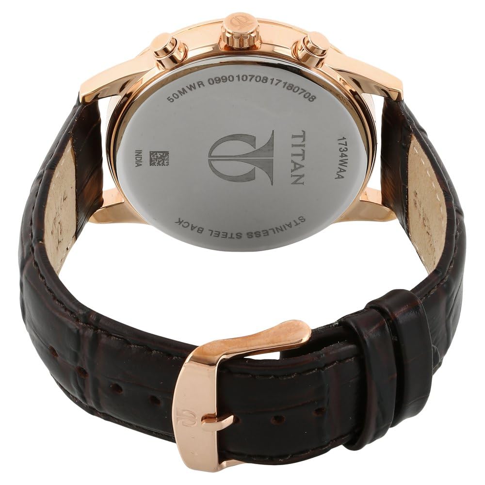 Titan Neo Analog Brass Dial Men's Watch-NM1734WL01 / NL1734WL01/NP1734WL01