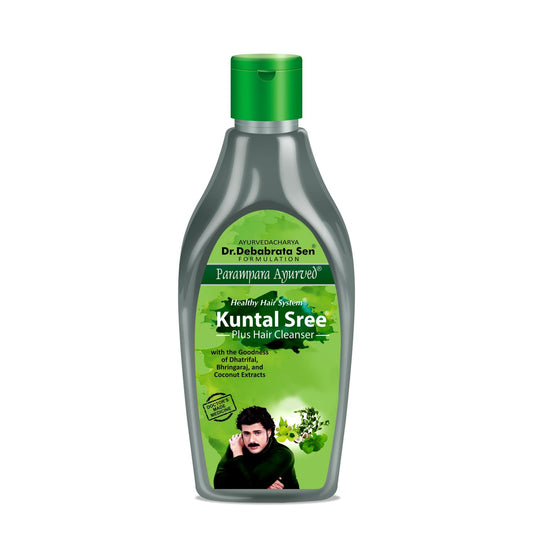 Parampara Ayurved Kuntal Sree Plus Herbal Shampoo - Hair Cleanser with Botanical Herbs for Long & Strong Hair, All Hair Types, 300 ml