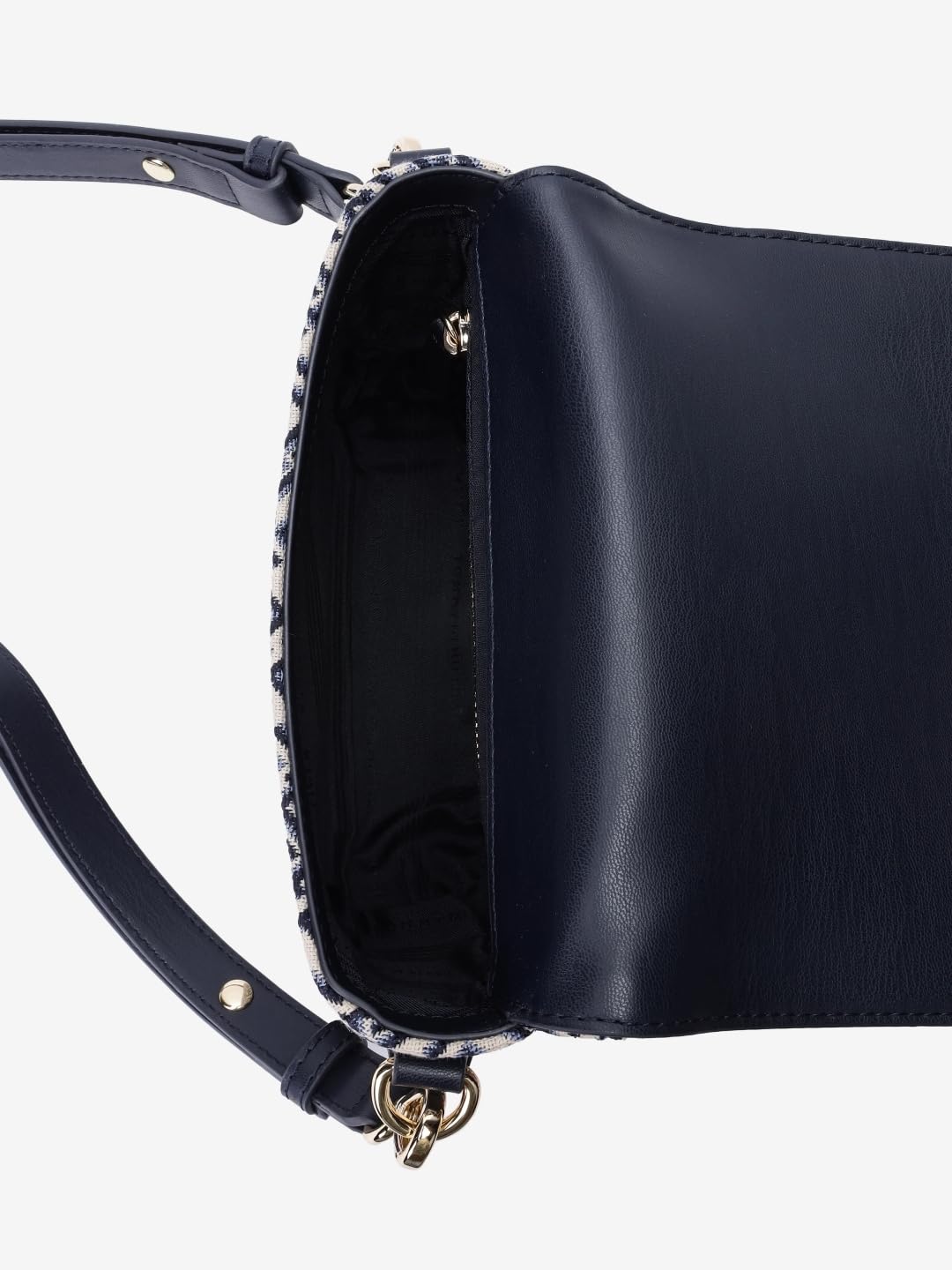 Tommy Hilfiger Logo Blue Polyester Sling Bag