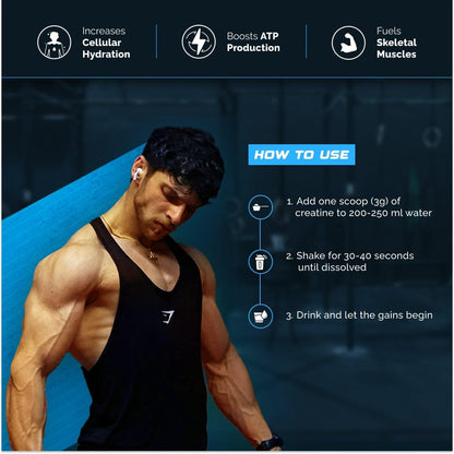 Wellcore - Pure Micronised Creatine Monohydrate Powder | Unflavoured (250G, 83 Servings) | Rapid Absorption | Enhanced Muscle Strength & Power | Fast Recovery | Increased Muscle Mass