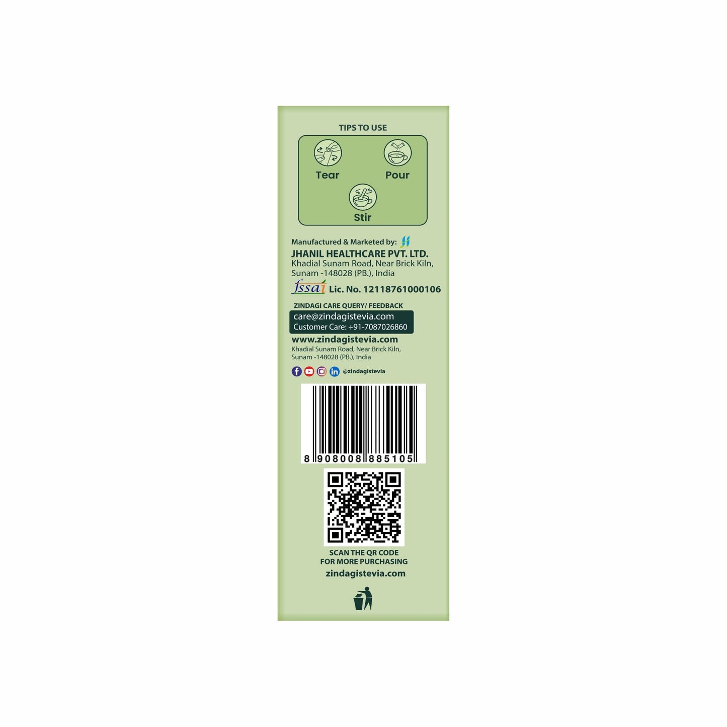 Zindagi Stevia Dry Leaves & Stevia Sachets | Stevia Sugar Free & Zero Clorie Sweetener | Stevia Combo Pack