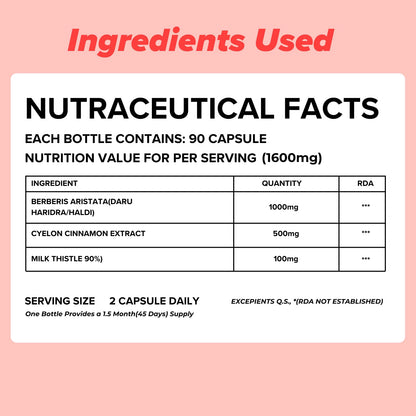 Daily All Day Berberine Supplements for Diabetes care, Berberis Aristat- image 4