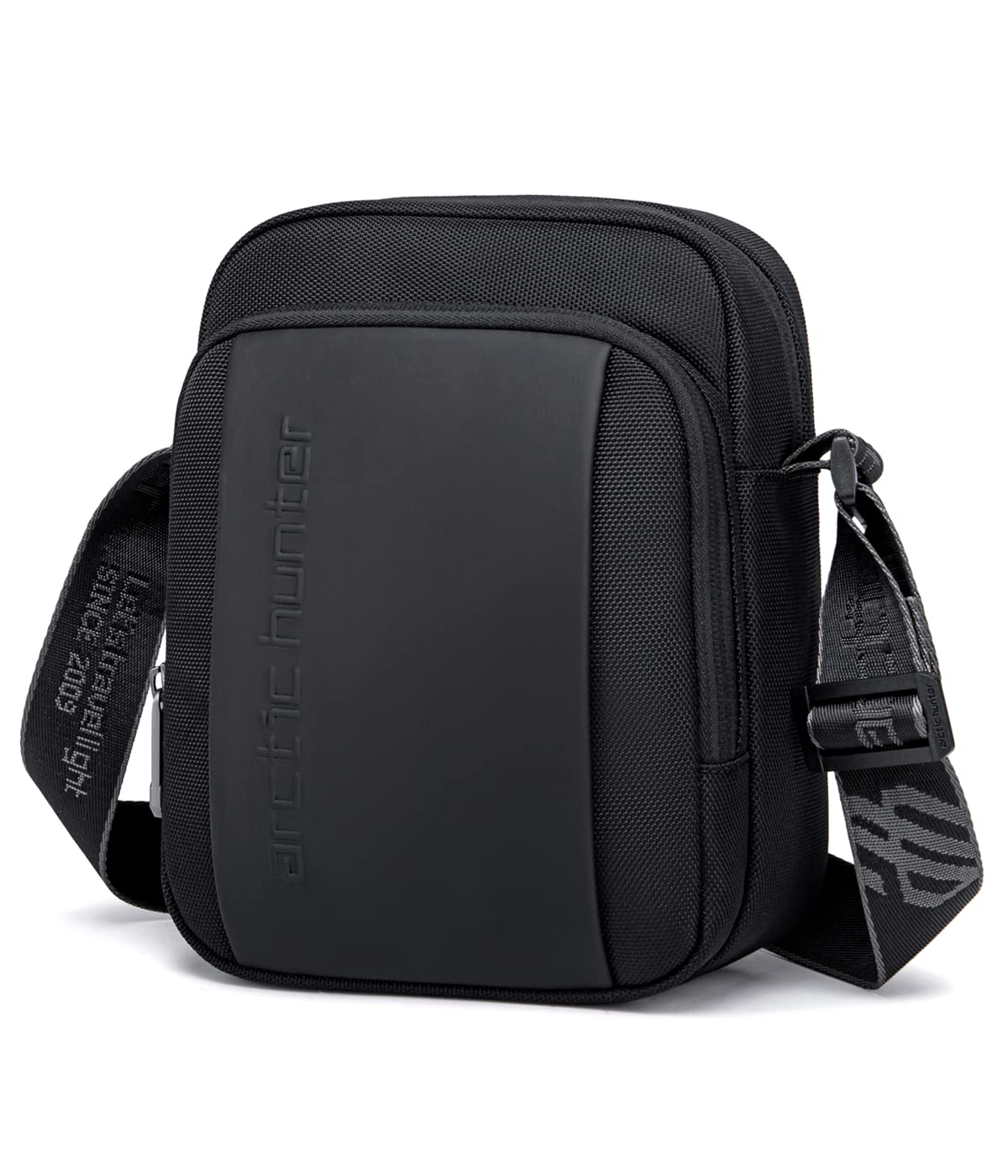 Arctic Hunter Small Sling Bag for Men Office Side Bag for 8.3" iPad Pocket A5 Size Water-resistant 1680D Polyester Messenger Shoulder Bag for Men Cross Bag for Travel Casual, Blue (Black)