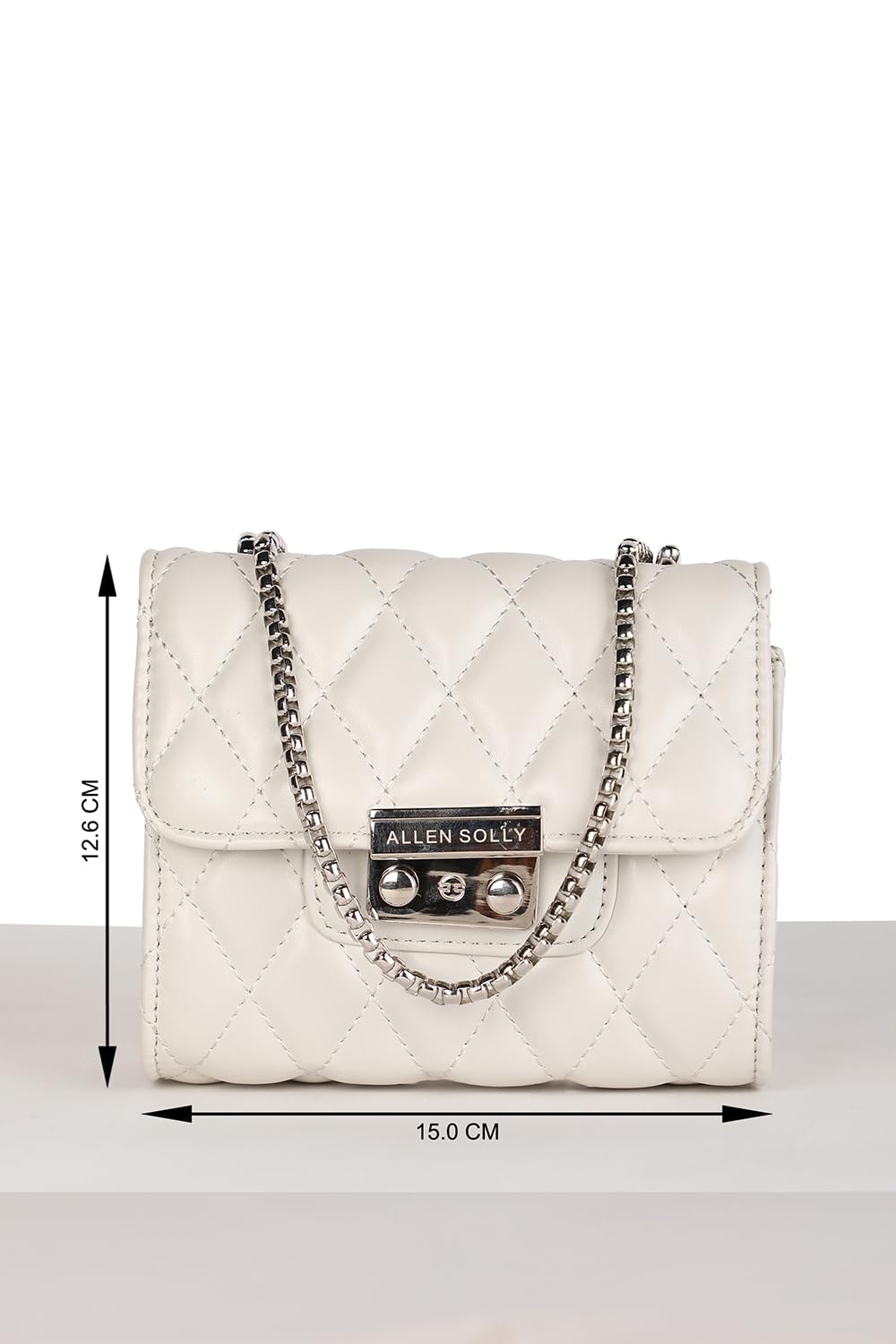 Allen Solly Women Off White colour Sling Bag_AHBGFRGBS02387 Size-15 * 8.4 * 12.6cm