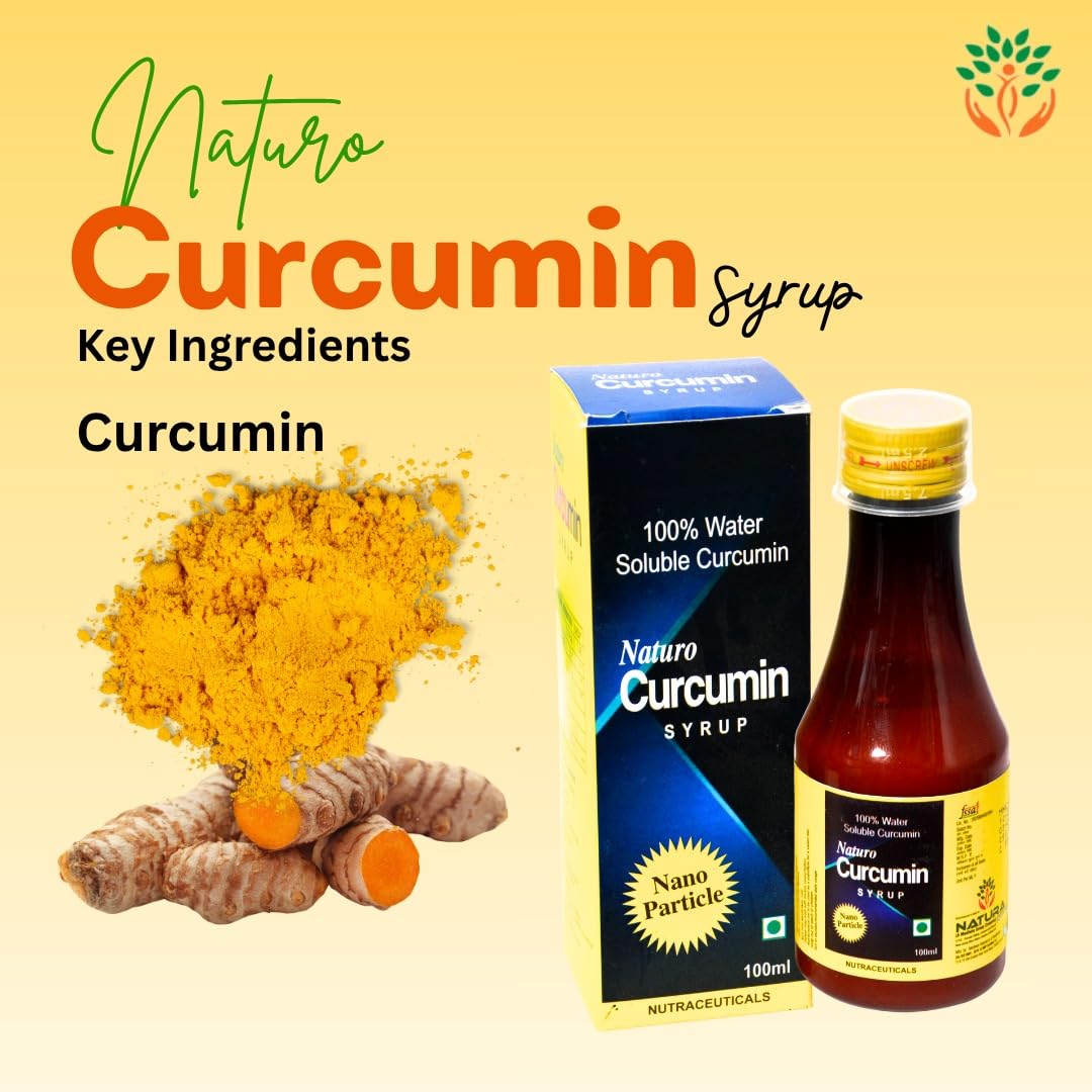 Naturo Curcumin Syrup – High Absorption Turmeric Liquid | Alcohol-Free | Mediwin Quality