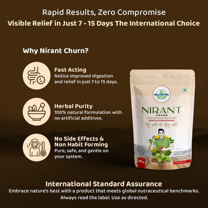 NIRANT CHURNA 200g | Effectively Relieves Constipation, Boost Energy Le- image 2