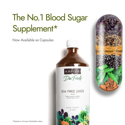 Kapiva Dia Free Capsules | Helps Manage Blood Sugar Levels With Karela,- image 7
