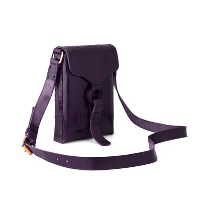 Goatter Genuine Leather Handmade Girls And Women’s Small Cross Body Sling Bag For Daily Use (Purple)