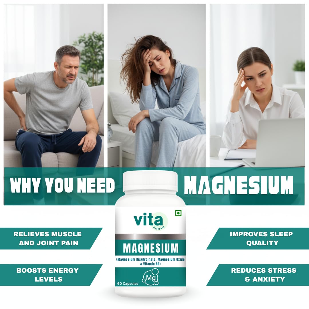 VitaHuman Liver Support & Magnesium Combo | Milk Thistle Extract (80% Silymarin), NAC, Dandelion + Magnesium Bisglycinate, Oxide & Vitamin B6 | Daily Wellness Support