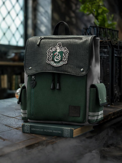 The Souled Store Harry Potter: Slytherin Backpacks | Premium School & Travel Rucksack with Laptop Sleeve | Water-Resistant College Bag for Men, Women & Kids | Official Wizarding World Merchandise