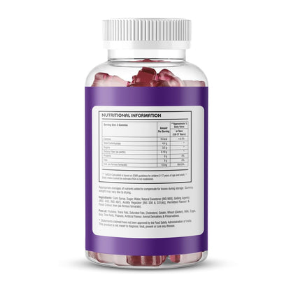 La Nature's Iron Gummies Superfood to Prevent Fatigue and Boost Energy Maintain Hameglobin Level Supports Immune System Good for Pregnancy Health for Women Strawberry Flavour Gummy Bears 30 Gummies