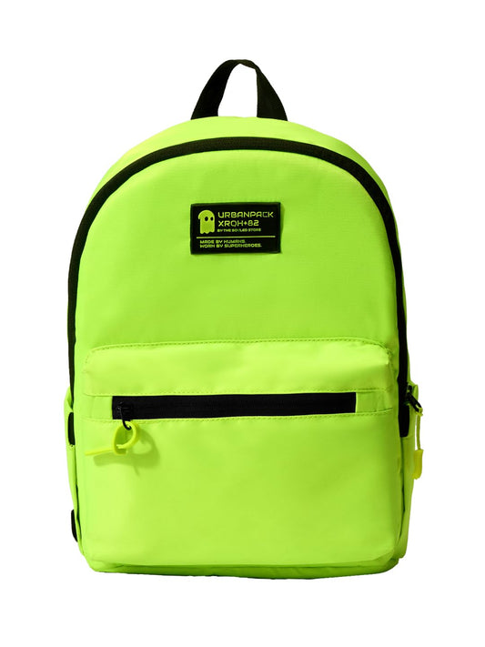 The Souled Store Solids: Neon Green Mini Bags 2 Compartment 12 L Backpack