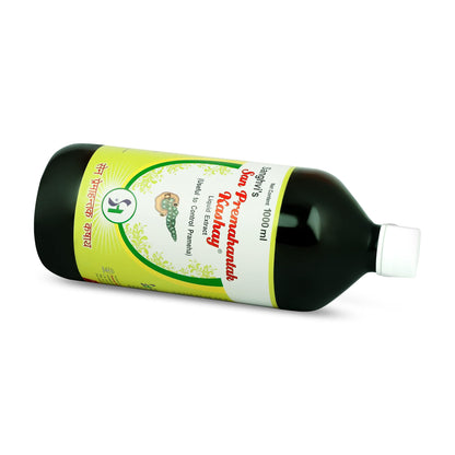 Sanghvi's San Premahantak Kashay (Liquid Extract), Kutaki, Herde and etc, Controls Sugar Level, Digestion, Constipation, Gastric Problems, Prameha, Weakness, 1000 ml