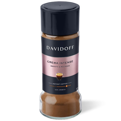 Davidoff Crema Intense Instant Coffee Powder Bottle- 9/12 ntensity - 90 Gram