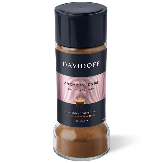Davidoff Crema Intense Instant Coffee Powder Bottle- 9/12 ntensity - 90 Gram