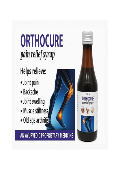 Orthocure Pain Relief Syrup, 200ml, Herbal Formula for Arthritis, Muscle, Bone & Joint Health