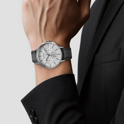 Titan Analog Silver White Dial Men's Watch-90200SL01- image 3