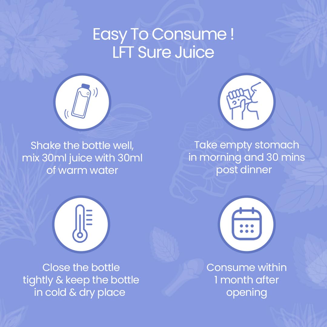 Krishna's LFT Sure Juice – Enriched With 13 herbs - Natural Liver Cleanse & Detox Drink | Supports Liver Health & Digestion - 1000 ml
