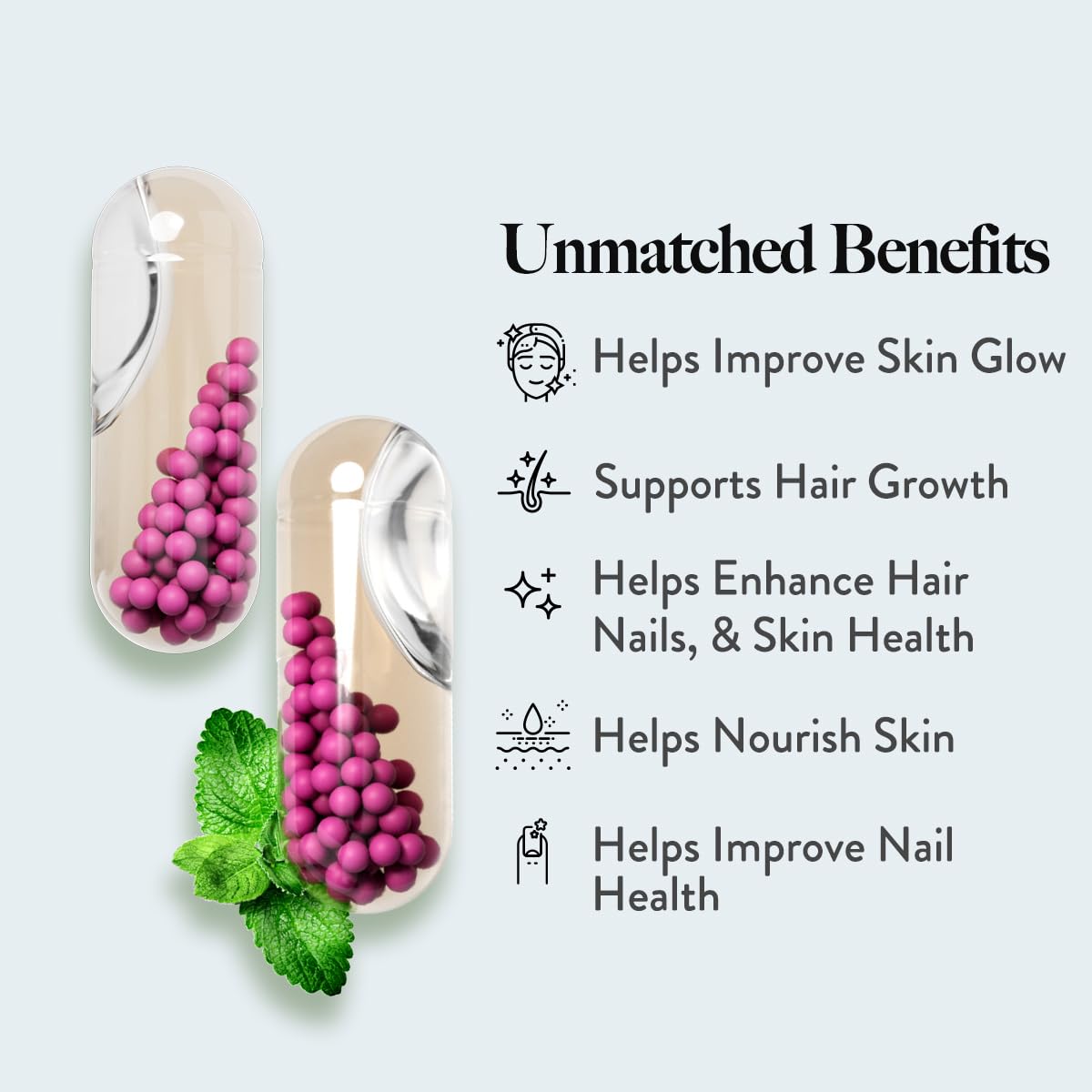 WELLBEING NUTRITION Slow Skin Hair & Nails Supplement For Men & Women|S- image 7