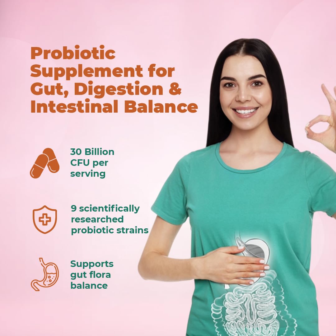 HealthAid ColiProbio 9 Strain Probiotic Supplement for Gut Health Suppo- image 8