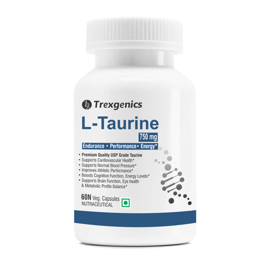 Trexgenics L-TAURINE 750 mg Nervous System, Energy, Heart, Cardiovascular system