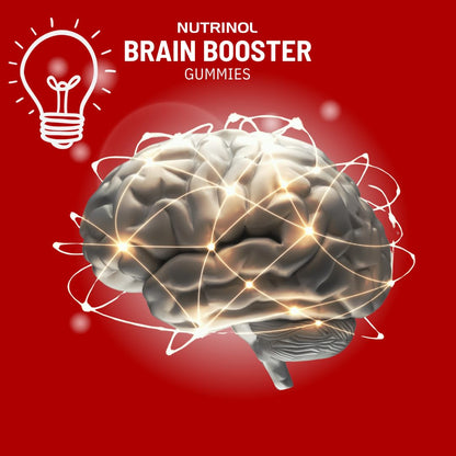 Knoll Healthcare Nutrinol Brain Booster Gummy | Boosts Memory, Focus & Concentration | Brain Fog Support | Improve Quality of Life Bacopa monneieri 60mg |Blueberry Flavour 30 Gummies (Pack of 2)