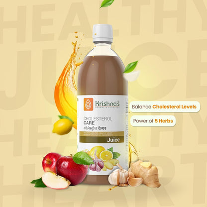Krishna's Cholesterol Care And Thyro Balance Juice For Digestion, Metabolic Balance And Daily Wellness - 1000 ml Each (Combo pack of 2)