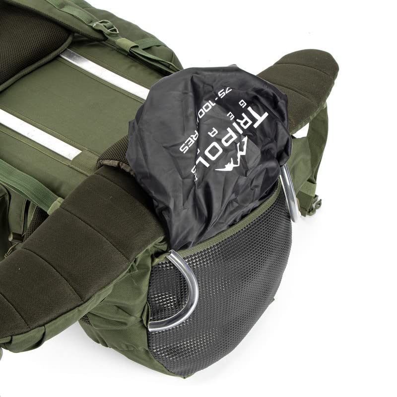 TRIPOLE Colonel Pro Metal Frame Rucksack with Detachable Day Pack and Rain Cover for Trekking and Travelling | 5 Year Warranty