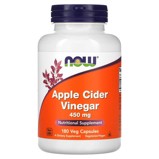 Now Foods, Apple Cider Vinegar, 450 mg, 180 Capsules