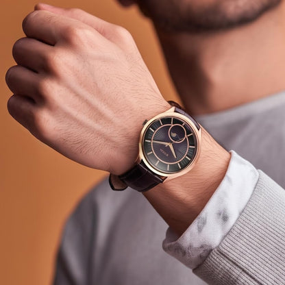 Titan Analog Purple Dial Men's Watch-10028WL01- image 3