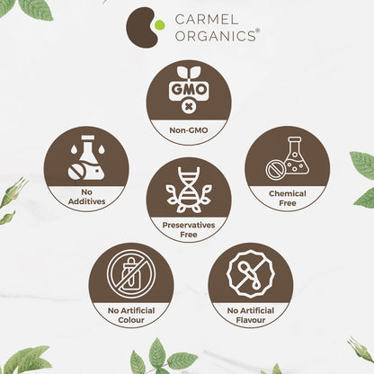 CARMEL ORGANICS Ashwagandha Root Whole (250 g) | Jaivik Bharat Certified | Helps Fight Anxiety and Stress | Withania Somnifera | Non-GMO | No added Preservatives