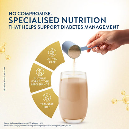 Ensure Diabetes Care Wheat 950gm |Support Blood Sugar, Weight Management, Cholestrol Reduction |High Protein, High Fibre, 4 Myo-inositol |Zero Added Sucrose