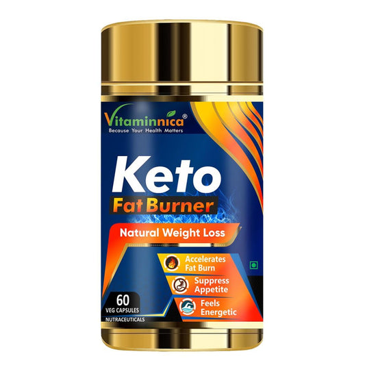 Vitaminnica Keto Fat Burner | Natural Weight Loss Fat Burner Supplement for Men & Women | 60 Capsules